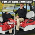 thumbnail image 2 of Yuyamidu Reindeer Golf Cart Seat Covers with Pockets, Merry Christmas Golf Cart Towel Seat Covers Blanket for Club Car, Red Club Car Accessories for 2 Passenger, 2 of 7