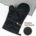 thumbnail image 2 of Oven Mitts, Lightweight And Easy To Clean, Soft Cotton Lining For Optimal Comfort, Heat Resistant Up To 240°C (464°F), Non-Slip Texture, Flame, 2 of 5