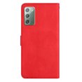 thumbnail image 4 of Nalacover Deisgned for Samsung Note 20, Magnetic Folio Wrist Strap Flip Kickstand Premium PU Leather Wallet Case Cash Card Slots Holder Protective Case for Samsung Galaxy Note 20, Red, 4 of 9