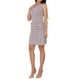 thumbnail image 4 of Vestido de tweed para mujer, elegante vestido de cuadros sin mangas, vestido de tanque de primavera y verano, casual de negocios, vestido mini S rosa y blanco, 4 of 6