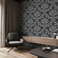 thumbnail image 2 of Transform Aroura Black Peel and Stick Wallpaper, 2 of 4