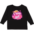 thumbnail image 3 of Inktastic Artist I Love Art Girls Long Sleeve Toddler T-Shirt, 3 of 5