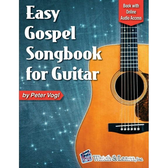 Easy Gospel Songbook for Guitar Book with Online Audio Access, (Paperback)