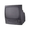 GE 19TVR62 - 19" Diagonal Class CRT TV - with built-in VCR - black, textured