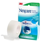6 x - Nexcare Flexible Clear Tape, Waterproof Transparent Medical Tape, Secures Dressings and Catheter Tubing - 1 In x 10 Yds, 1 Roll of Tape