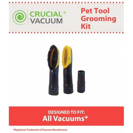 2 Small Pet Grooming Brush Attachment Tool, Fits All Vacuums Cleaners