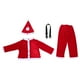 thumbnail image 4 of EeaseMX Traje de Papá Noel para niños, disfraz de fiesta de Navidad, disfraz de cosplay con temática navideña para niño, sombrero, abrigo, pantalón y cinturón (160 cm), 4 of 7