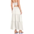 thumbnail image 7 of Tiered Maxi Skirts for Women Summer Beach Flowy Renaissance Long Skirt with Pockets, 7 of 7