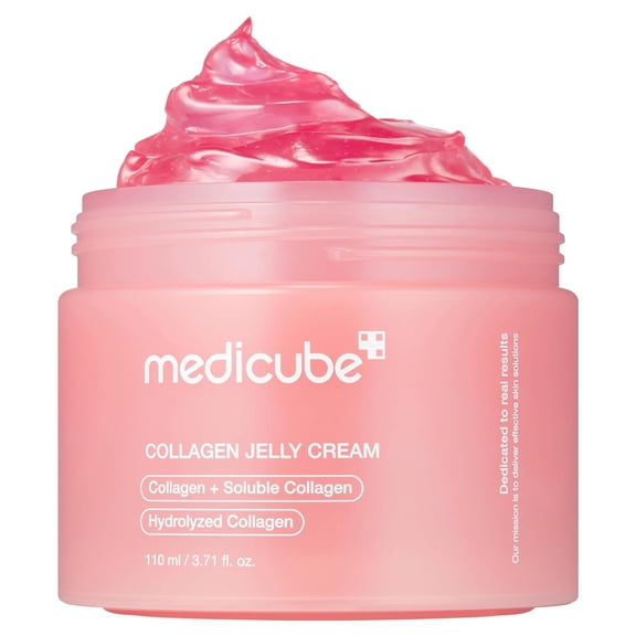 medicube Collagen Jelly Cream, Lightweight Korean Face Moisturizer, 3.71 oz
