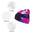 thumbnail image 3 of Kdxio Neon Toy Cat Reflections Winter Beanie for Men Women Beanie Knit Hat Cuffed Cap Beanie Knit Chunky Snow Cap, 3 of 6