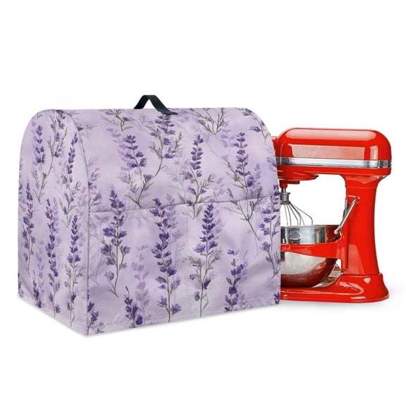 TSOVTHRID Lavender Pattern Stand Mixer Cover Dust Cover for 4.5-5 Quart Stand Mixer Waterproof Polyester Kitchen Appliance Cover Compatible with Kitchenaid Mixer Kitchen Accessories Decoration,S