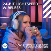 Logitech G Astro A20 X Lightspeed Wireless Gaming Headset for PS5, Xbox, Switch, PC, White