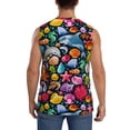 thumbnail image 4 of Balery Underwater Diving Animals Men's Sleeveless Muscle Shirts Workout Tank Top, Moisture Wicking, Odor Protection-X-Large, 4 of 8