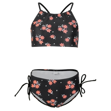 

WUXIAN Toddler Surf Girls Daisy Beach Sport 2 Piece Swimsuit Infants Baby Beachwear Children Relaxed Fit Swim Wear