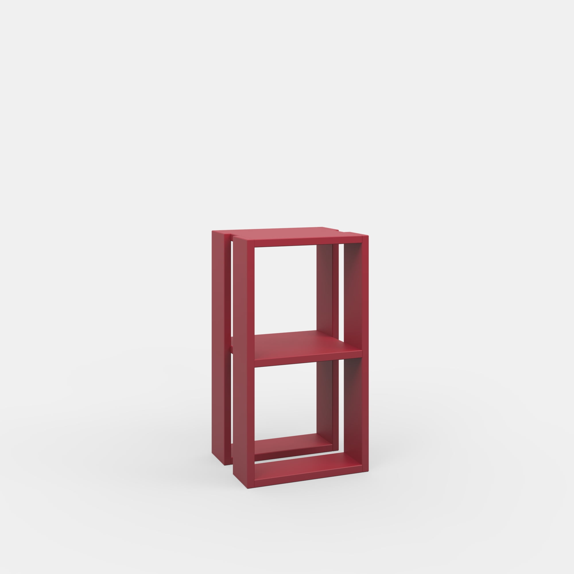 Ada Home Decor Furniture Burgundy 2 Tier Nellie Nightstand