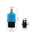 thumbnail image 2 of Air Valve Adaptor Rubber Boat Inflation Paddle Compressor Nozzle Car Bike Board Inflatable Pump Adapter Rowing Outdoor Compressor Converter Accessory Blue, 2 of 8