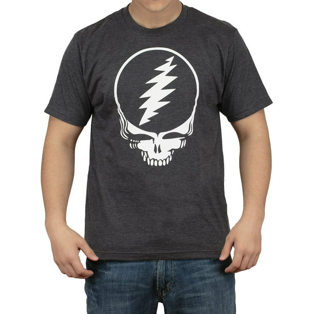 Grateful Dead Steal Your Face Mens Charcoal Heather T-shirt - Walmart ...