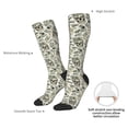 thumbnail image 4 of Naloa Skull with Cash Thigh High Socks Extra Long Stretchy Sock Women Over Knee High Opaque Stocking Daily Wear, 4 of 6