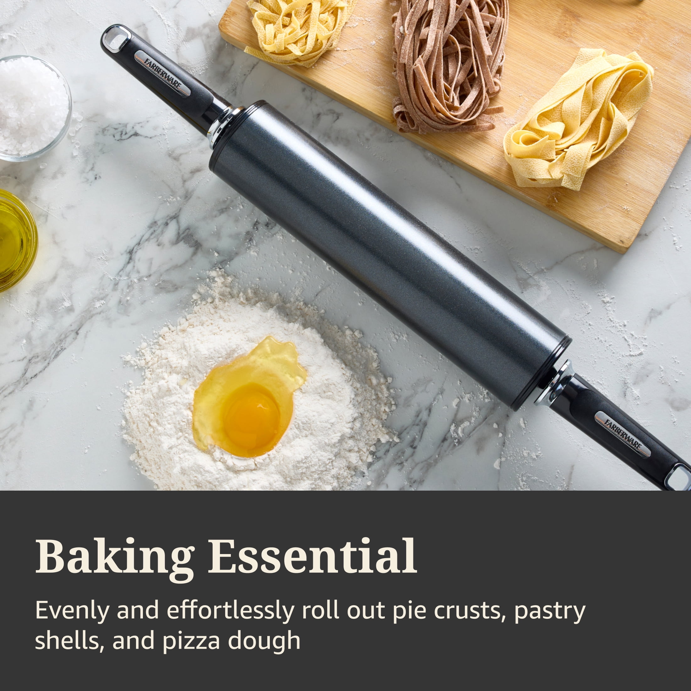 Farberware Professional Non-Stick Steel Rolling Pin Black
