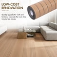 thumbnail image 6 of NUAHRHY 15.75"x118" Peel and Stick PVC Slat Wall Panel Drawing Wood Grain Pattern Self Adhesive Thick Wallpaper Panel 3D Soundproof for Walls and Ceilings, 6 of 10