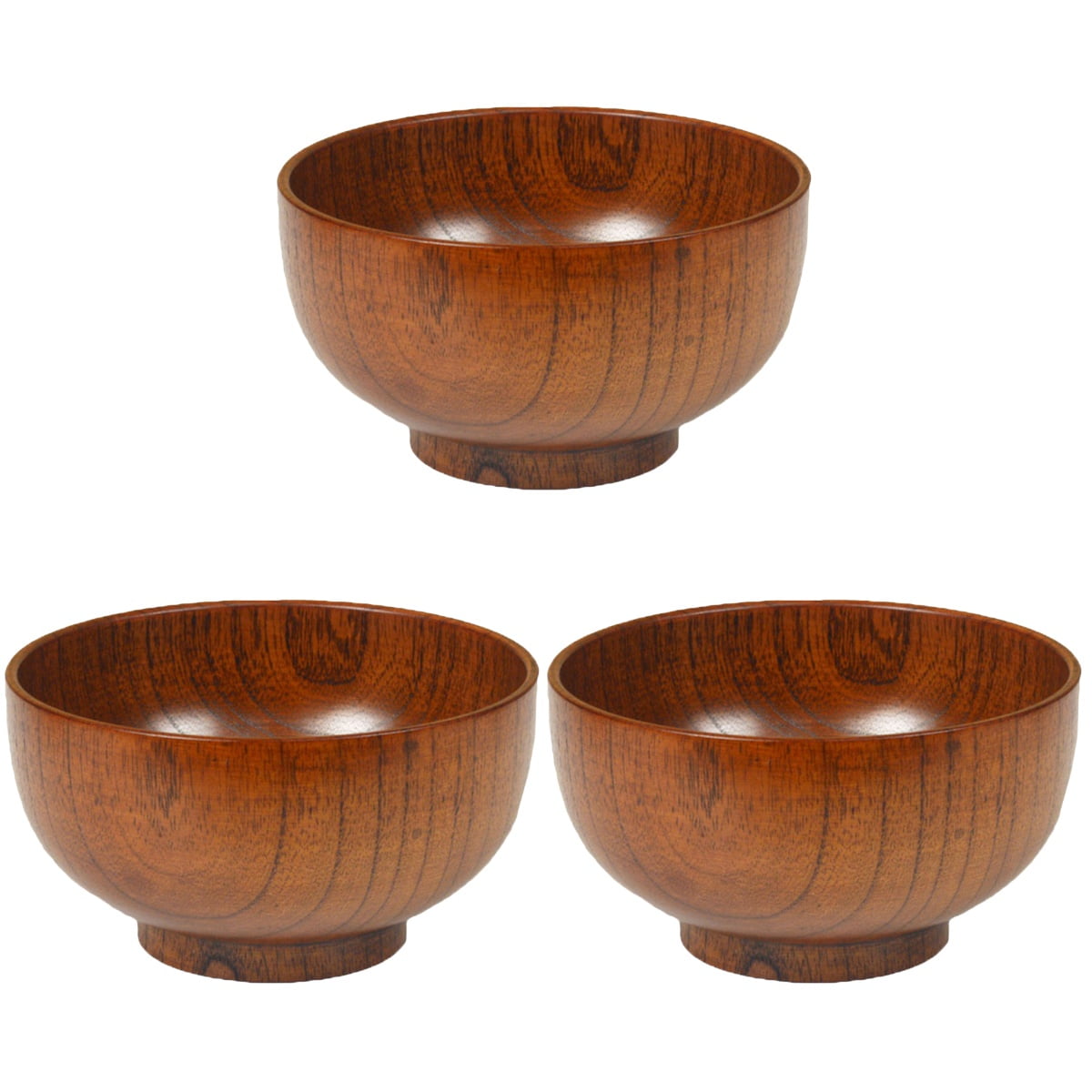 TINKSKY Bowls Bowl Salad Wooden Cooking Small Serving Noodle Snacks