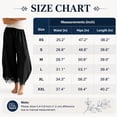 thumbnail image 7 of Wrongduck Women's Lace Trim Wide Leg Pants, Cropped Palazzo Trousers with Drawstring Elastic Waist and Pockets, Lightweight Summer Casual Lounge Pants, 7 of 7