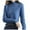 Light Blue #808, variant on Bovemsi Sweaters for Women Cozy New Half High Collar Knitted Sweater Women's Autumn And Winter Short Pullover Solid Color Fall Sweaters