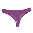 thumbnail image 2 of HUPOM Silk Panties Girls Underwear Thong Casual Tie Comfort Waist Purple L, 2 of 9