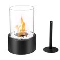 thumbnail image 1 of Small Tabletop Fire Pit Bowl, Mini Portable Table Top Alcohol Fireplace Indoor, Smokeless Clean,black, 1 of 5