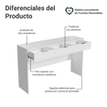 thumbnail image 4 of Tocador Multifuncional Moderno Madesa Carly Color Blanco, 4 of 10