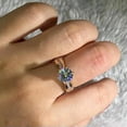 thumbnail image 4 of Elegant Women Wedding 14k Rose Gold Plated Ring Cubic Zircon Jewelry Sz 6-10, 4 of 6