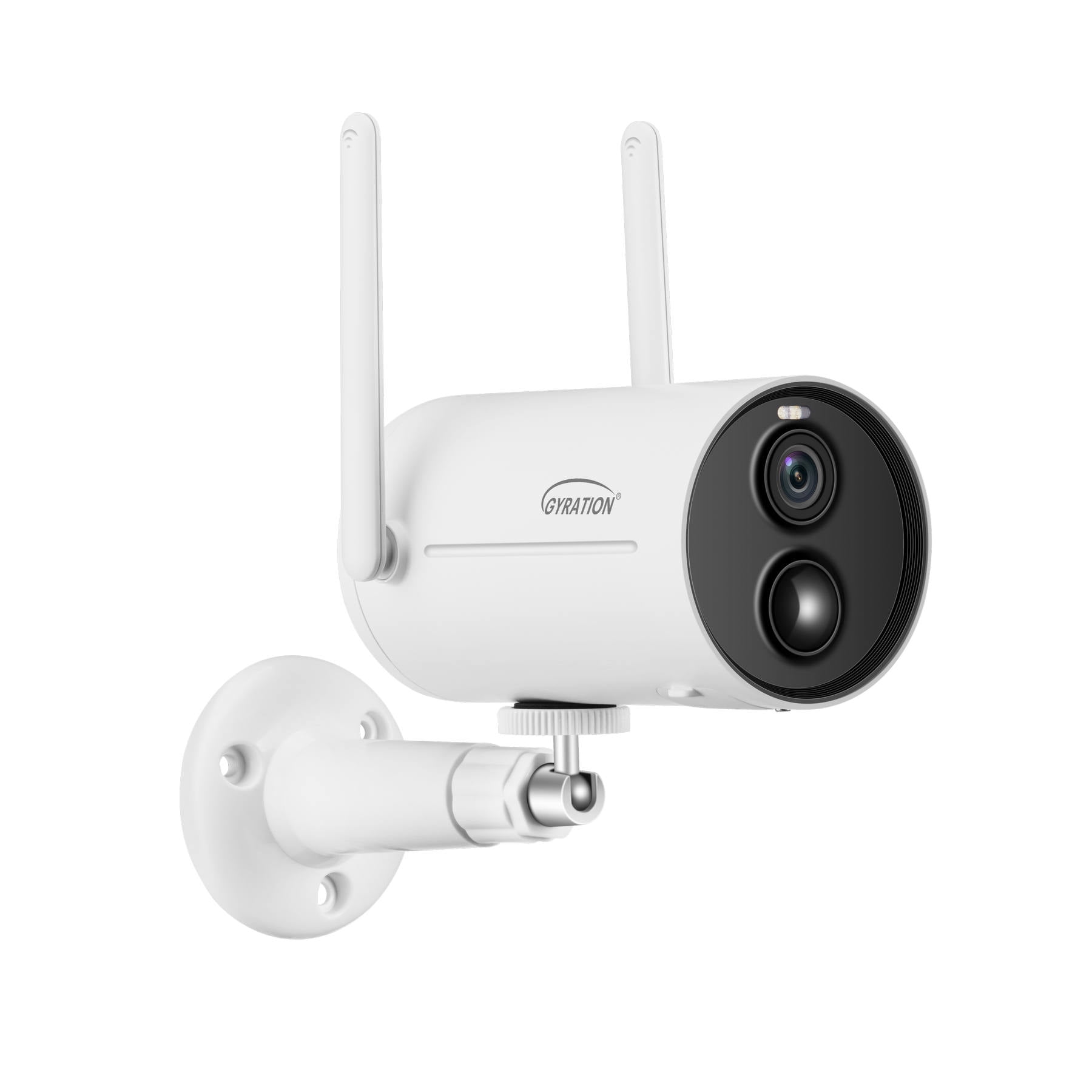 Smart WiFi Bullet Security Camera with Solar Panel, 2 Way Audio, IP65, Anti-Theft, AI Detection, Cloud Storage, 2.4Ghz WiFi, Solar Powered, Works with Alexa & Google Home