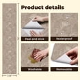 thumbnail image 5 of Peel and Stick Wallpaper Textured Beige Leaf Intricate Veins Curved Design Wall Mural 23.6in x 9.8ft Self Adhesive Removable Wall Paper Renter Friendly Wallpaper for Nursery Bedroom Cabinets, 5 of 8