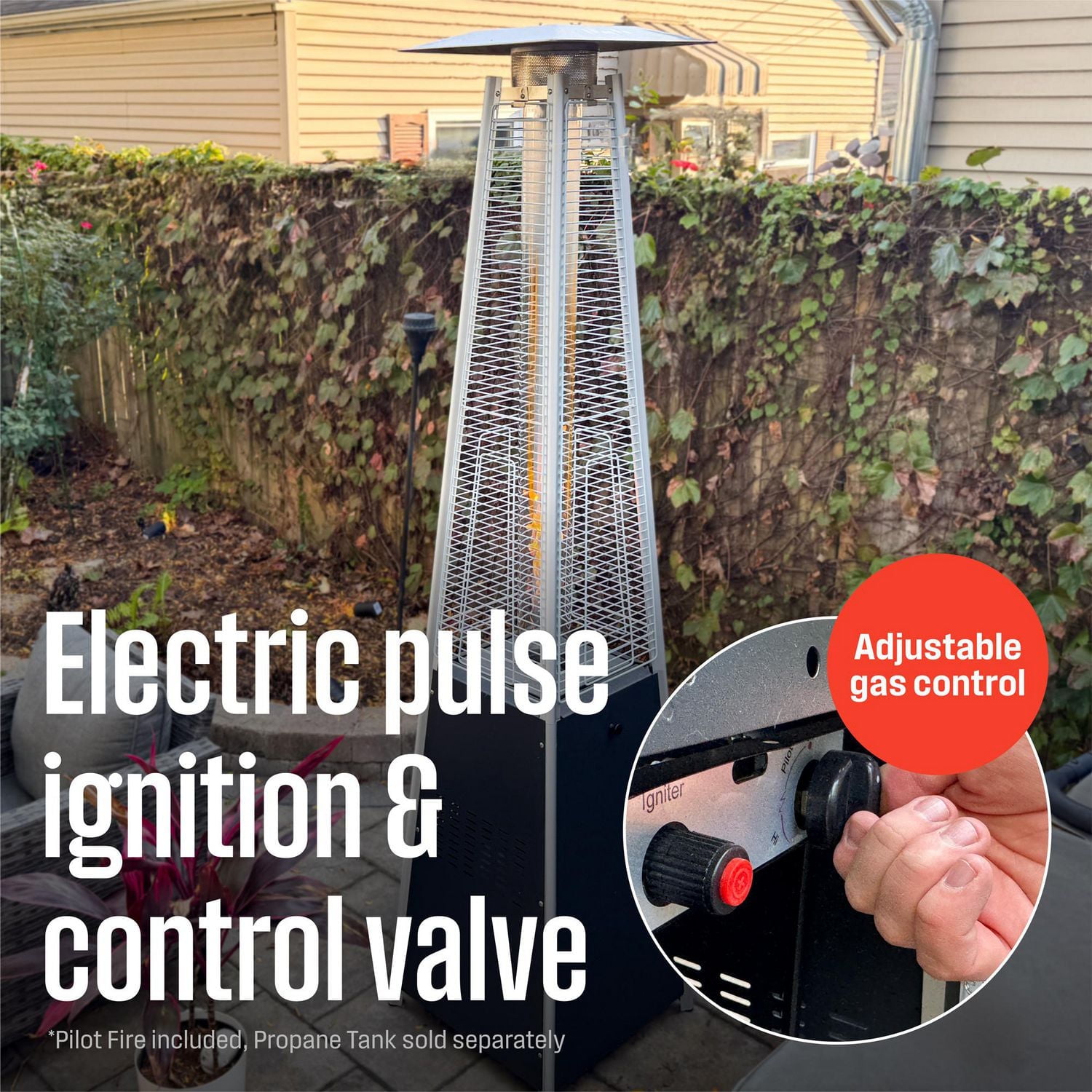 Westinghouse Propane Patio Heater, Pyramid Style