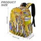 thumbnail image 3 of Caballeros Dorados-theme Backpack, Campus style schoolbag Bookbag with Adjustable Shoulder Straps And Large Zip Compartment, Unisex Travel Bags.42x30x15cm, 3 of 6
