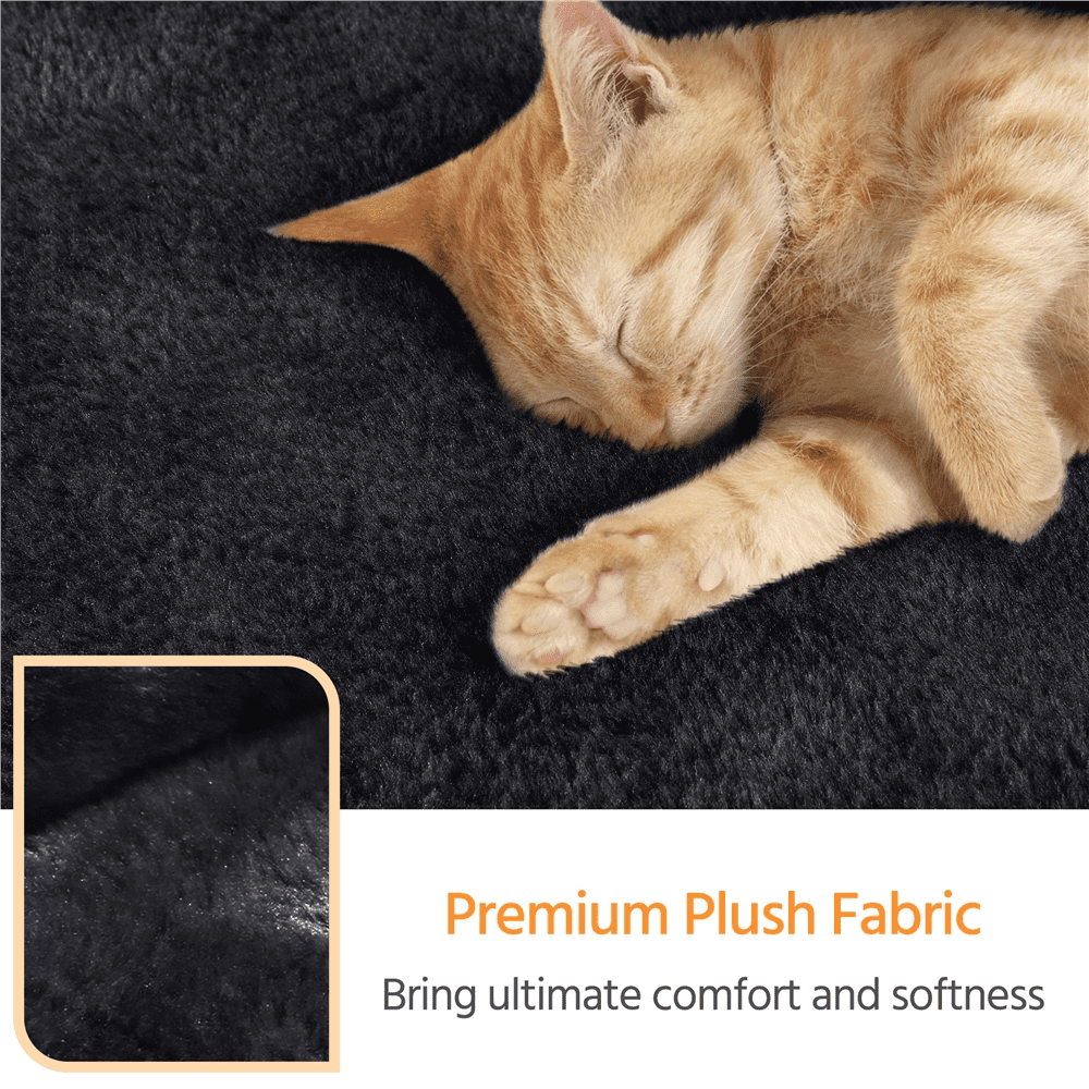 Alden Design 23in 2-Level Cat Tree Condo with Scratch Posts, Black