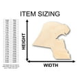 thumbnail image 2 of Unfinished Wood Kuwait Country Shape - Craft - up to 46" DIY 30" / 1/2", 2 of 3