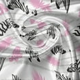 thumbnail image 5 of Ambesonne Leaf Print Window Valance, Zebra Silhouette Leafage, 54" X 18", Pink Pale Grey, 5 of 5