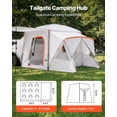 thumbnail image 2 of VEVOR SUV Camping Tent for 5-9 Person, 13 x 10 FT 3-Season SUV Tailgate Tent with Ventilated Windows, PU2000mm Waterproof Dual-Use Car Rear Hatch Tents for Outdoor Hiking Travels, 2 of 9