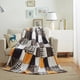 Tache Home Fashion Fall Farmhouse Super Soft Patchwork Throw Blanket ...