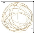 thumbnail image 2 of LuxenHome 25"H Abstract Round Wall Décor with Iron Sticks in Gold, 2 of 8