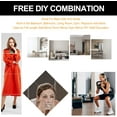 thumbnail image 5 of Shatterproof Shower Mirror Fogless for Shaving(2 Pack,Larger 10.7x8 inch)43% Than Original,Unbreakable Deluxe Plexiglass Makeup Mirror,Largest Bathroom Wall Hanging,Portable Handheld Camping,Silver, 5 of 6