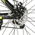 thumbnail image 5 of UBesGoo 26" Lightweight Explorer Mountain Bike, 21-Speed for Men and Women Disc Brakes & Suspension, Yellow/Black, 5 of 7
