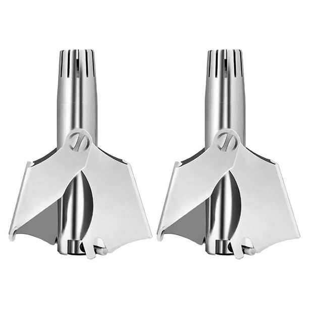 Recortador de vello nasal portátil para hombre, 2 unidades, manual, para viaje