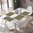 thumbnail image 4 of Placemats Set of 6, Yellow Check Plaid Place Mats Geometric Pattern Tablemats Washable Placemat Table Decoration for Kitchen Table Dinner Party Home Decor Indoor Outdoor 13x19 Inch, 4 of 9