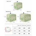 thumbnail image 2 of Spring Floral Toaster Cover 2 Slice, Small Kitchen Appliance Covers, Watercolor Orchid Flowers Leaves Botanical Green Toaster Oven Cover with Loop, Bread Machine Cover Polyester Dust Cover Protection, 2 of 4