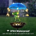thumbnail image 4 of Waitmin Solar Bird Feeder Frog Garden Decor Landscape Light, Crackle Glass, Green, Weatherproof, Dusk Till Dawn,1 pack, 38.3 In, 4 of 8