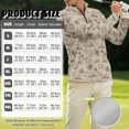 thumbnail image 6 of Xixirimido Retro Palm Tree Floral Couple Matching Outfit Golf Polo Couple Matching Quarter Zip Long Sleeve Performance Shirts Breathable Quick Dry Golf Workout Tops Fall Winter Outfits Shirt L, 6 of 7