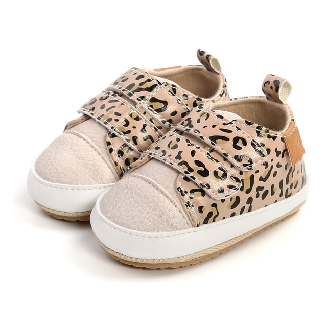 Chaussures en Cuir pour Bébés et Nourrissons Unisexes Antidérapantes à Fermeture Autoagrippante Espadrilles de Marche Chaussures de Berceau
