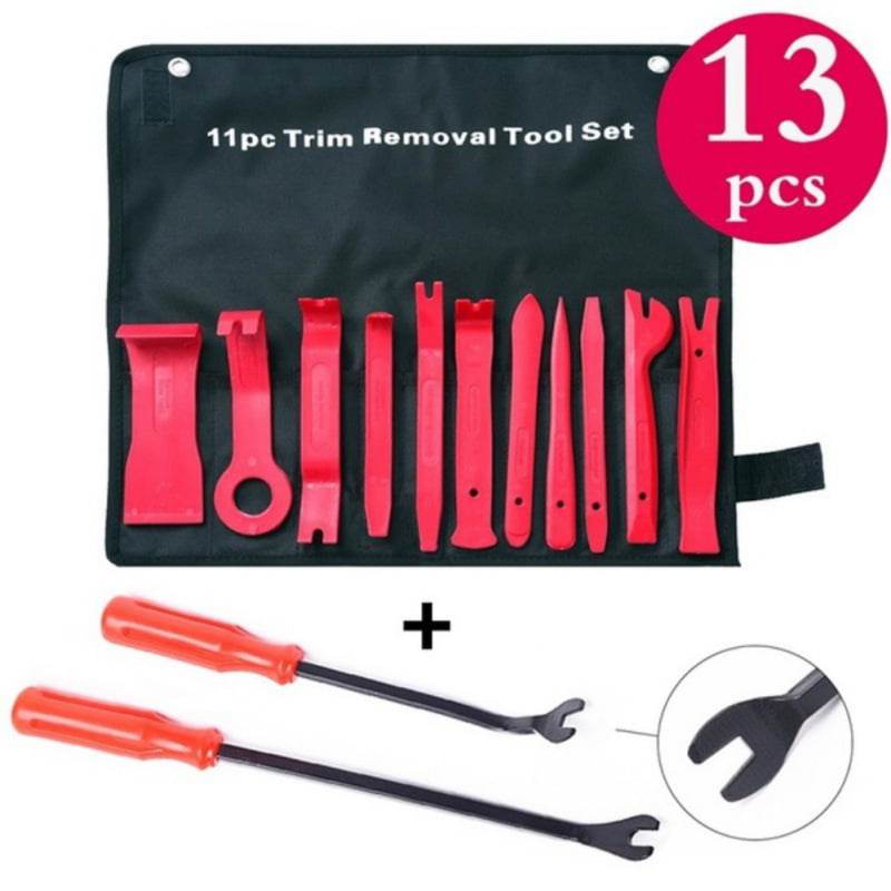 13x Car Radio CD Trim Removal Tools Clip Kit Panel Dash Door Upholstery Remover 